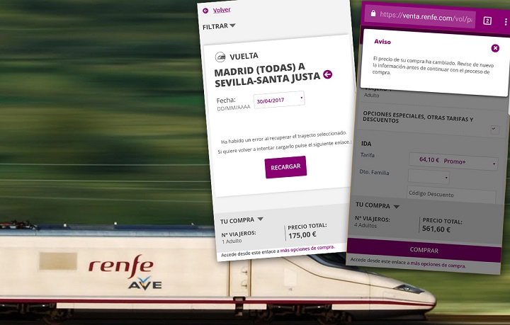 Imagen - La web de RENFE vuelve a fallar con los billetes de AVE a 25 euros
