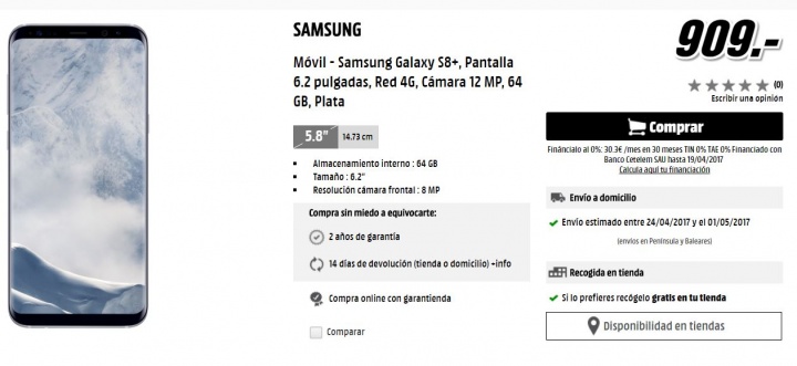 Imagen - 7 tiendas donde comprar el Samsung Galaxy S8+