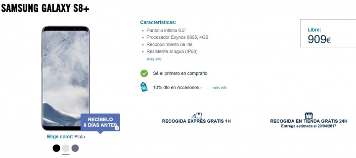 Imagen - 7 tiendas donde comprar el Samsung Galaxy S8+