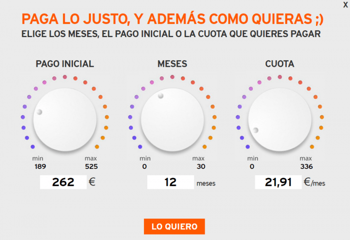Imagen - Simyo permite personalizar el pago a plazos de los smartphones