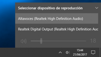 Imagen - Cómo alternar el sonido entre auriculares y altavoces en Windows