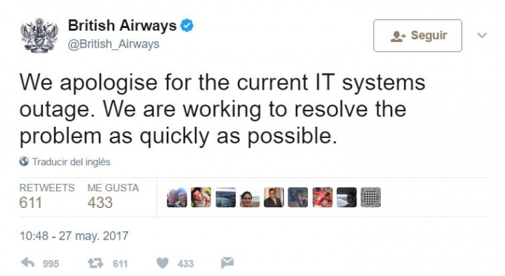 Imagen - British Airways con problemas en su sistema informático