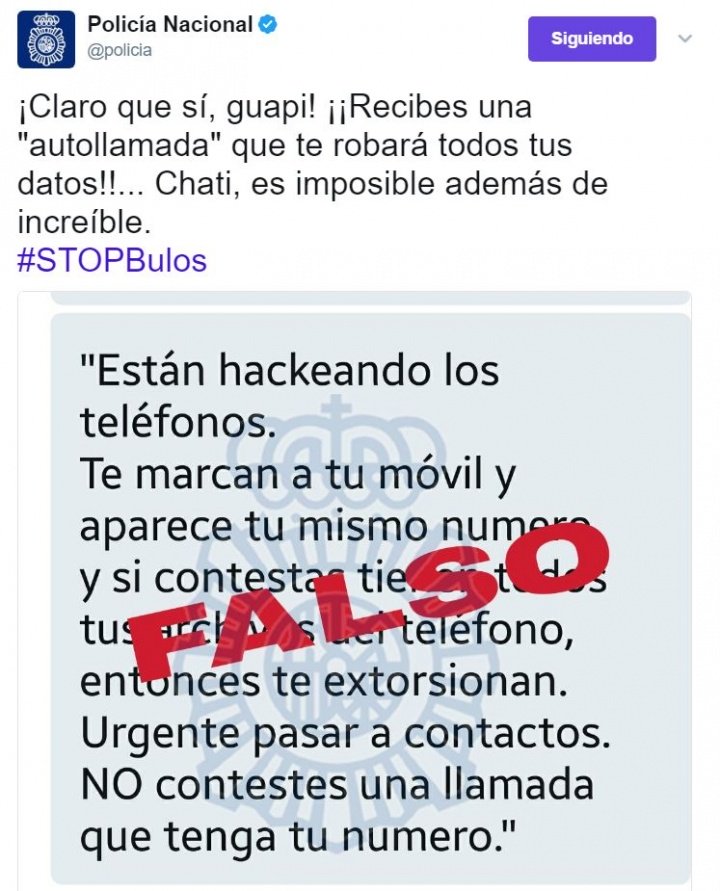 Imagen - Cuidado con el mensaje que afirma que recibir&aacute;s una autollamada para robarte los datos
