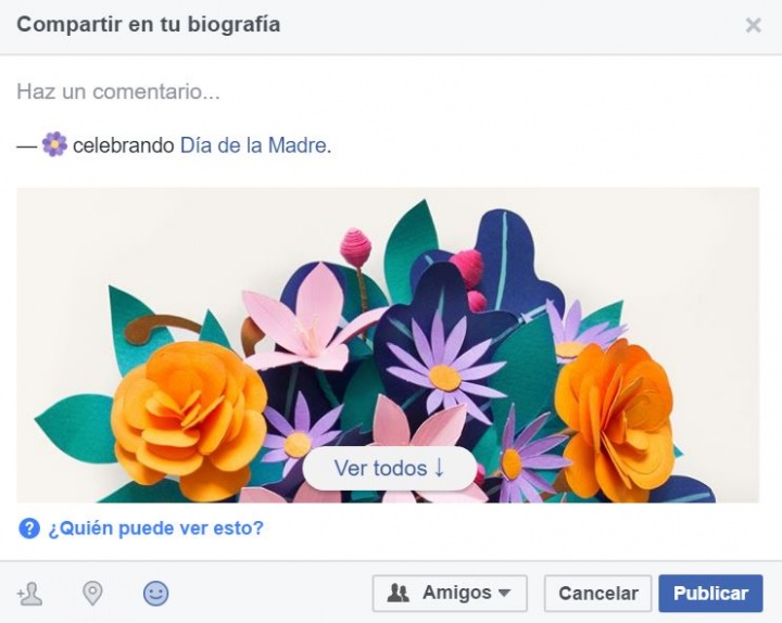 Imagen - Felicita el D&iacute;a de la Madre en Facebook con las tarjetas personalizadas