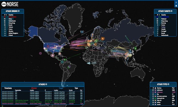 Imagen - Conoce los ataques informáticos mundiales en un mapa en tiempo real