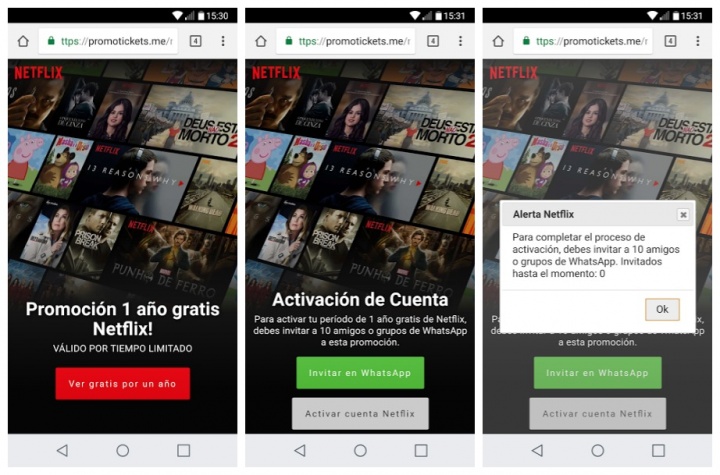 Imagen - Cuidado con el año de suscripción gratuita de Netflix que llega por WhatsApp