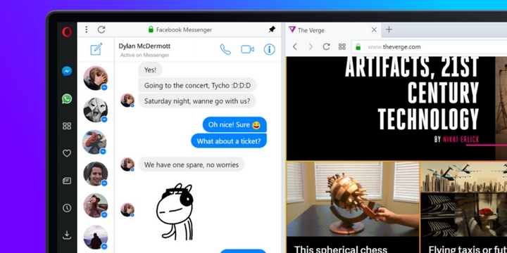Imagen - Opera integra WhatsApp, Facebook Messenger y Telegram