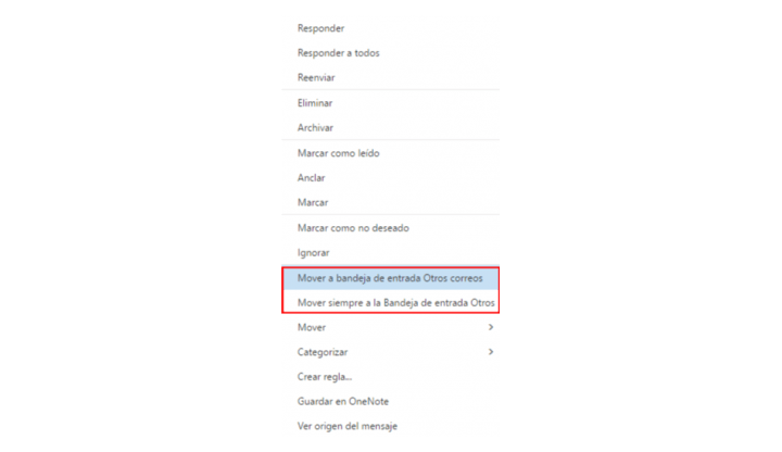 Imagen - Outlook añade una bandeja de prioritarios
