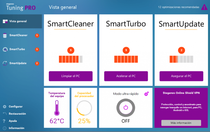 Imagen - Steganos Tuning Pro, una herramienta para optimizar y acelerar Windows