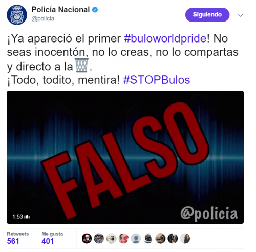Imagen - Un audio de WhatsApp hace circular una falsa amenaza durante el Orgullo en Madrid