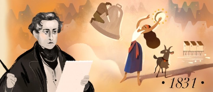 Imagen - Google dedica un Doodle a Victor Hugo por el 155 aniversario de Los Miserables