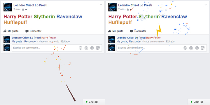 Imagen - Facebook a&ntilde;ade un truco de magia por el 20 aniversario de Harry Potter