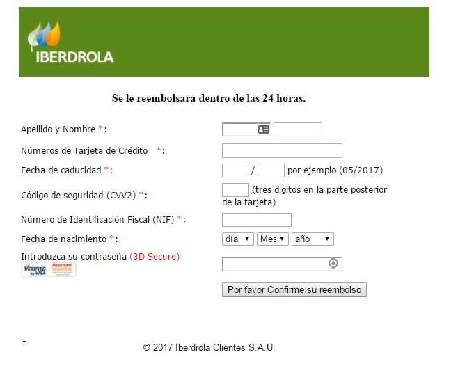 Imagen - Ojo con los correos de Iberdrola donde supuestamente te devuelve dinero
