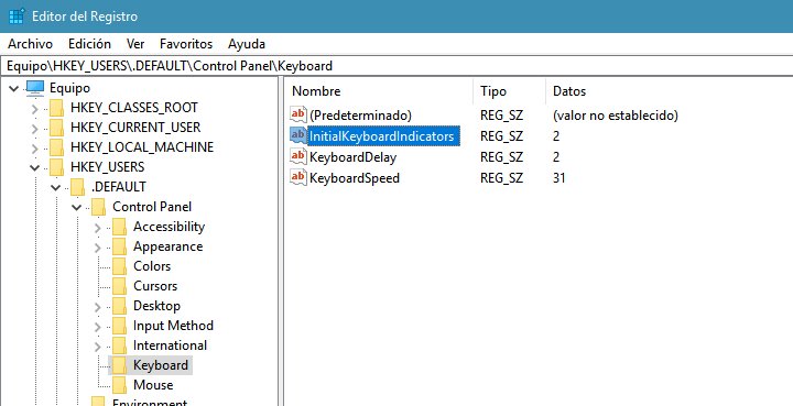 Imagen - Escoge el comportamiento del bloqueo num&eacute;rico al encender Windows 10