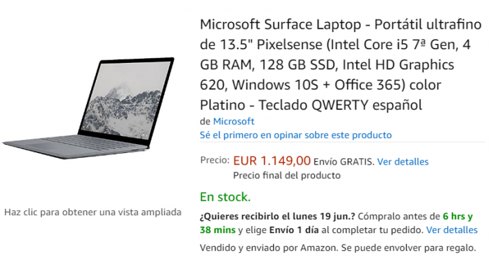 Imagen - D&oacute;nde comprar el Surface Laptop