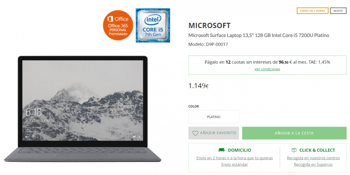 Imagen - D&oacute;nde comprar el Surface Laptop