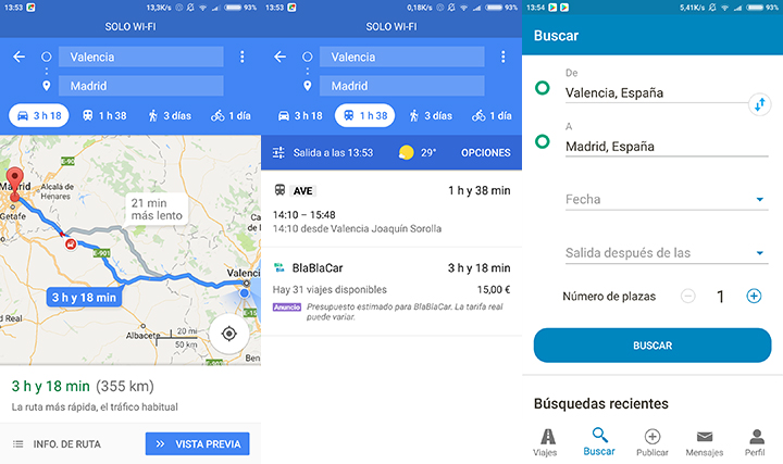Imagen - BlaBlaCar se integra en Google Maps