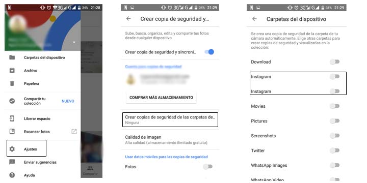 Imagen - Cómo guardar tus fotos de Instagram en Google Fotos
