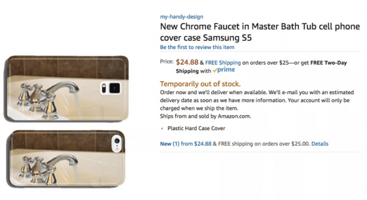 Imagen - Un bot de Amazon est&aacute; creando y vendiendo fundas muy raras para smartphones