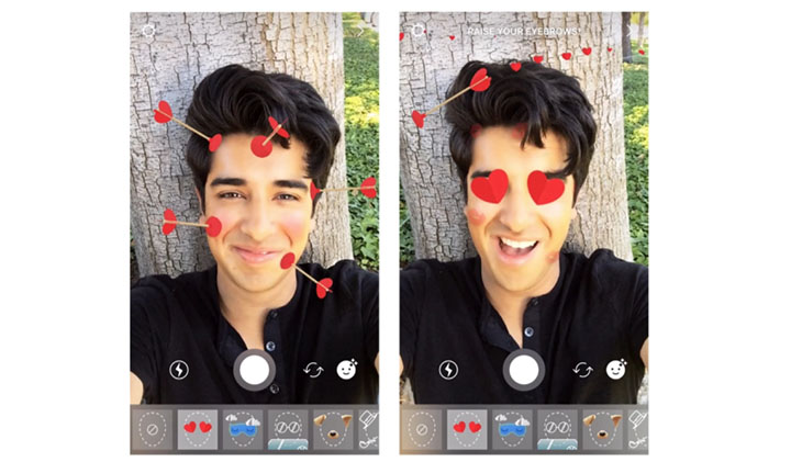 Imagen - Instagram Stories añade un filtro de corazones y flechas