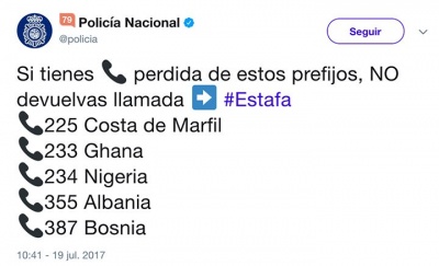 Imagen - Llamadas perdidas desde el extranjero, una estafa que vuelve
