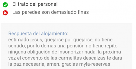 Imagen - Myla-reservas, la mujer que contesta a las cr&iacute;ticas de su pensi&oacute;n