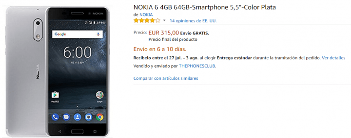 Imagen - Dónde comprar el Nokia 6