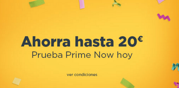 Imagen - Con este código puedes conseguir 20 euros de descuento en Amazon Prime Now