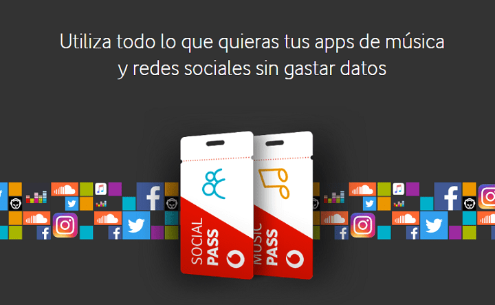 Imagen - Vodafone Music Pass y Social Pass, datos ilimitados para música y redes sociales   