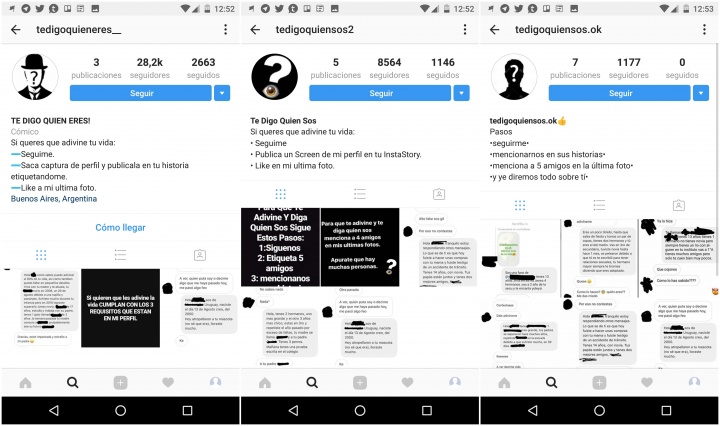 Imagen - Cuidado con las cuentas "Adivino qui&eacute;n sos" en Instagram