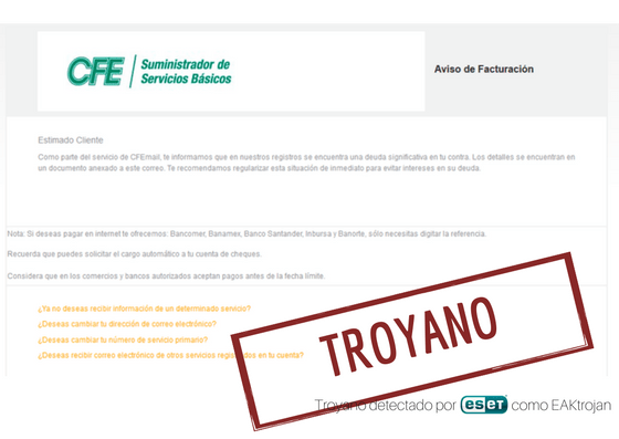 Imagen - Cuidado con los correos de facturas falsas pendientes de pago, pueden contener troyanos