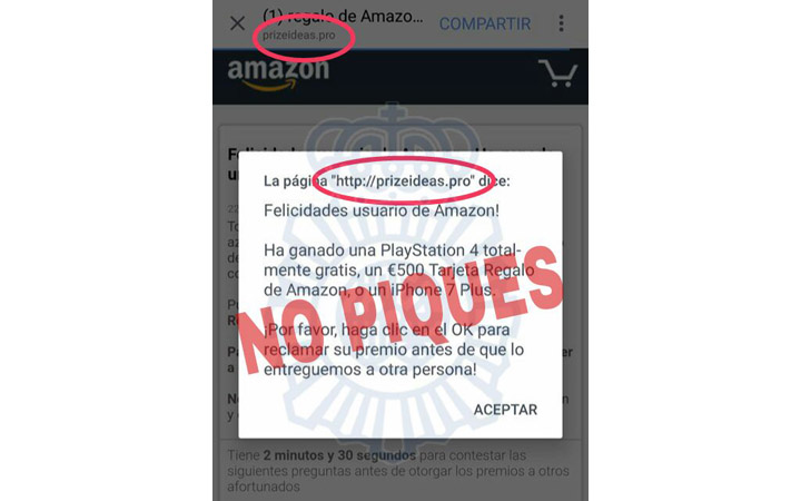 Imagen - Cuidado con el supuesto regalo de una PlayStation 4, 500 euros para Amazon y un iPhone 7