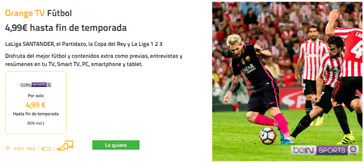 Imagen - Jazztel ofrece el fútbol por 4,99 euros al mes