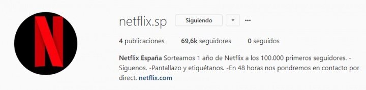 Imagen - Cuidado con el sorteo de 1 año gratis de Netflix en Instagram
