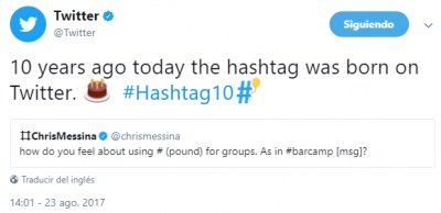 Imagen - El hashtag de Twitter cumple 10 a&ntilde;os hoy
