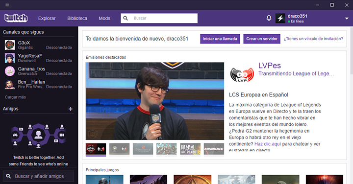 Imagen - Twitch ya está disponible para Windows y Mac