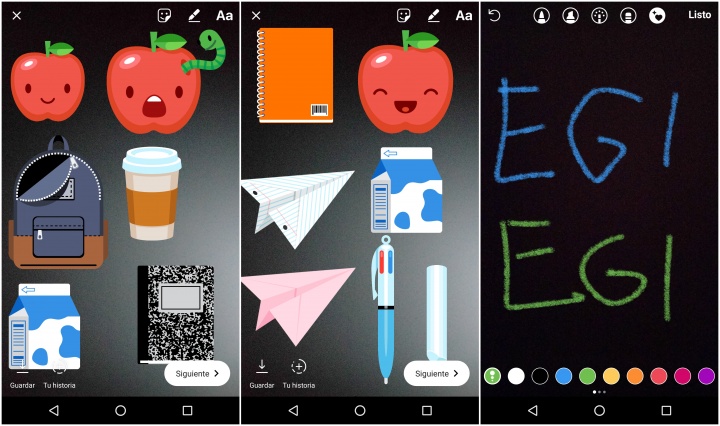 Imagen - Vuelta al cole en Instagram: textos en tiza y stickers de mochila, libreta y lápiz