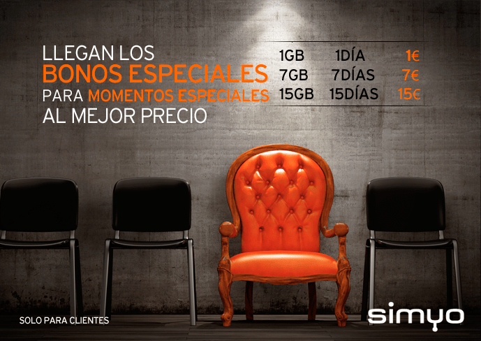 Imagen - Simyo lanza bonos especiales de 1 GB, 7 GB y 15 GB: datos extra para momentos puntuales