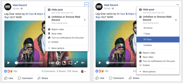 Imagen - Facebook Snooze permitir&aacute; ocultar temporalmente el contenido de nuestros amigos
