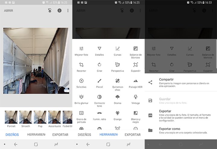 Imagen - Snapseed se rediseña, el editor de fotos de Google se vuelve más intuitivo