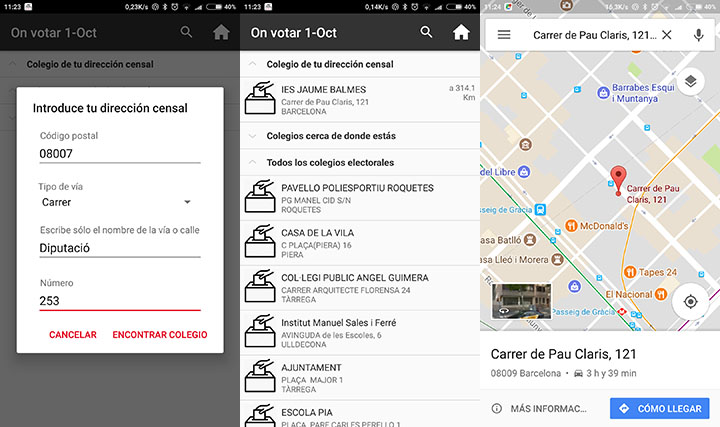 Imagen - On Votar 1-Oct, la app para saber dónde votar en el referéndum