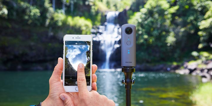 Imagen - Theta V, la cámara portátil que hace fotos en 360 grados y graba en 4K