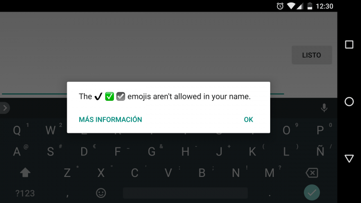 Imagen - WhatsApp impide usar ciertos emojis en los nombres