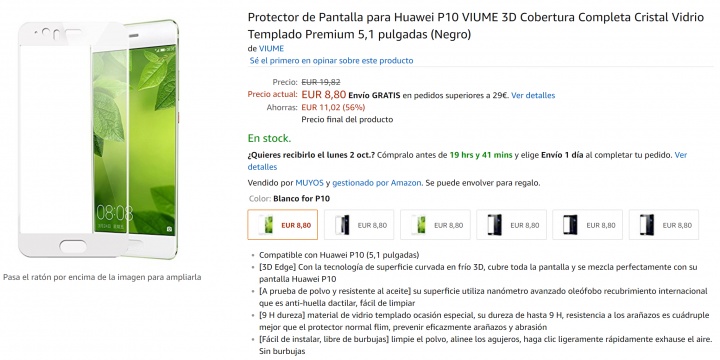 Imagen - 7 protectores de pantalla para el Huawei P10