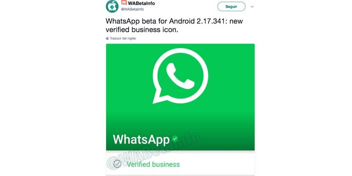 Imagen - WhatsApp añade un nuevo icono para las empresas verificadas