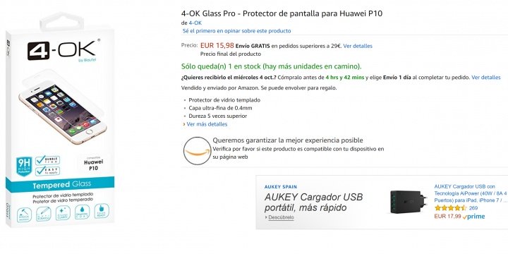 Imagen - 7 protectores de pantalla para el Huawei P10