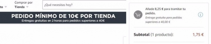 Imagen - Amazon Prime Now sube el pedido mínimo a 40 euros