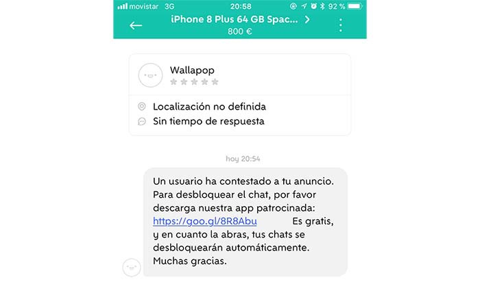 Imagen - Cuidado con la falsa app patrocinada en Wallapop