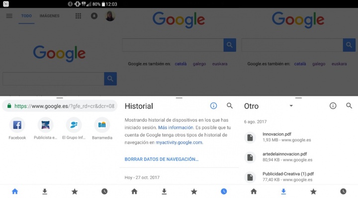 Imagen - Chrome para Android prueba una barra de navegación en la parte inferior
