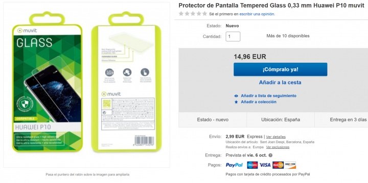 Imagen - 7 protectores de pantalla para el Huawei P10